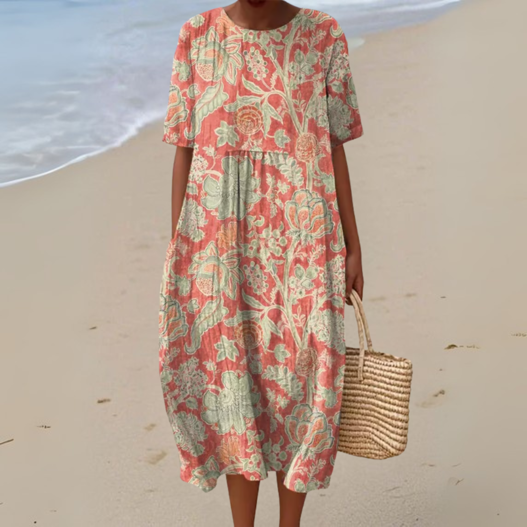 Caitríona - Floral Cotton Dress