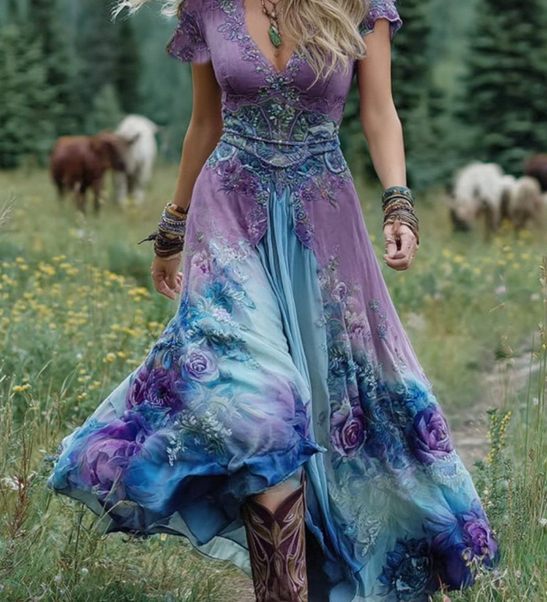 Dervla - Floral Maxi Dress