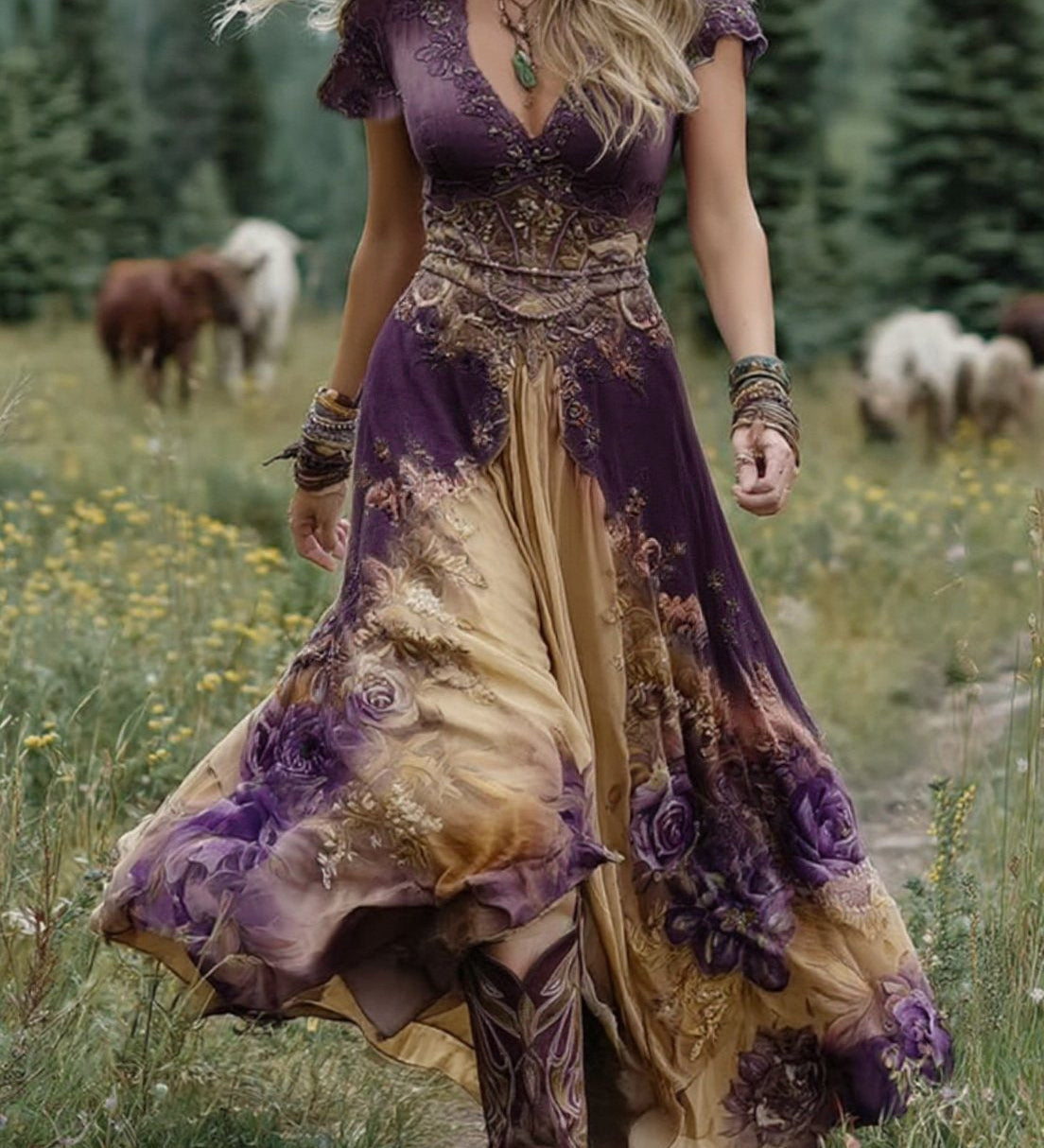 Dervla - Floral Maxi Dress