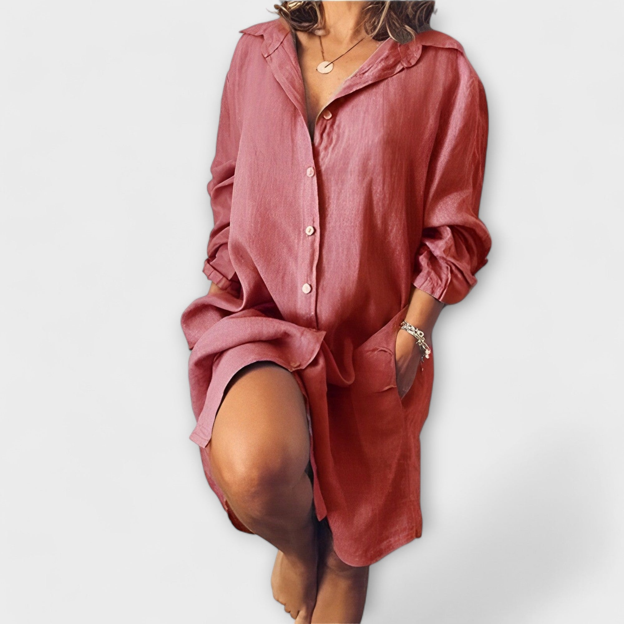 Eabha - Casual Linen Blouse