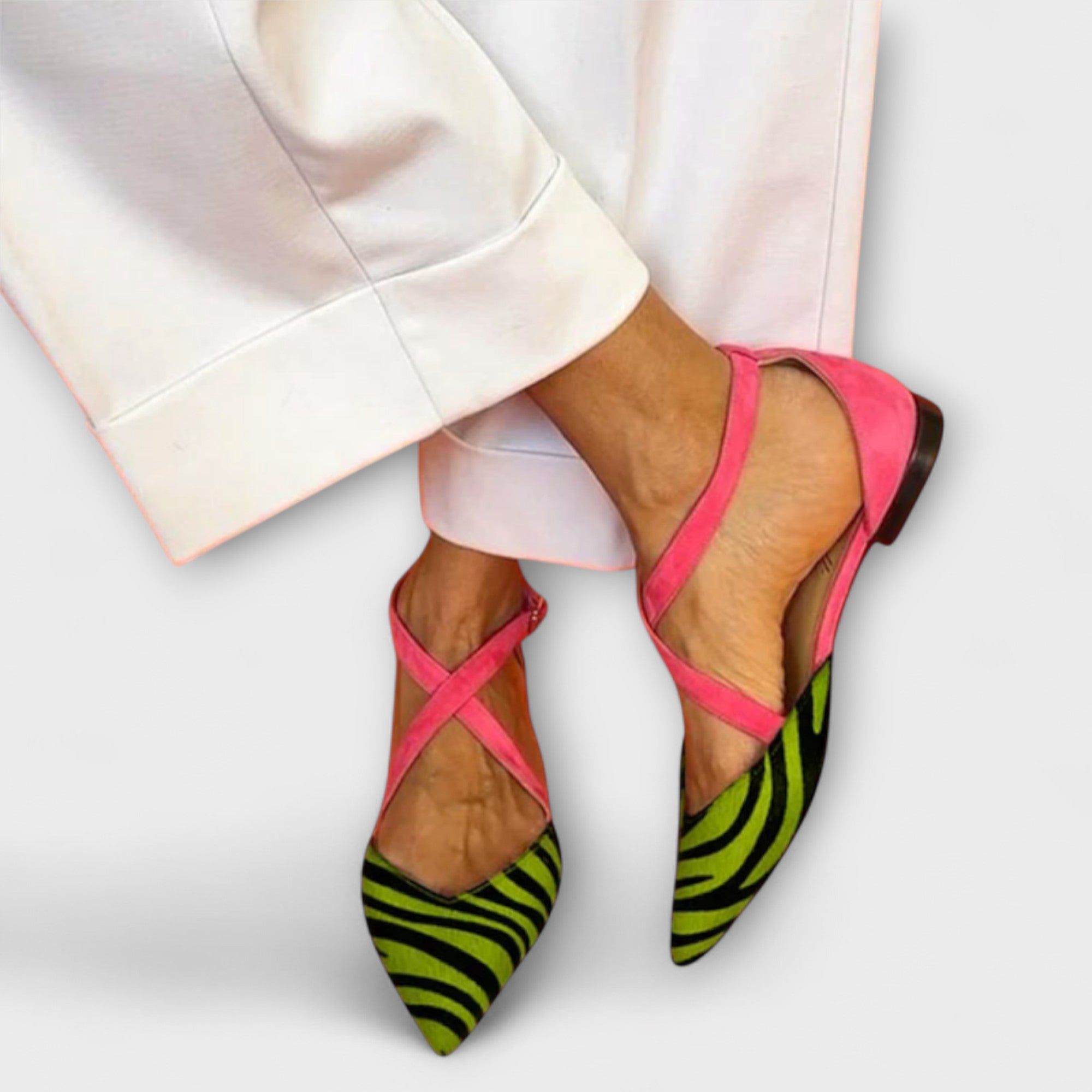 Gráinne - Zebra Print Ballerinas