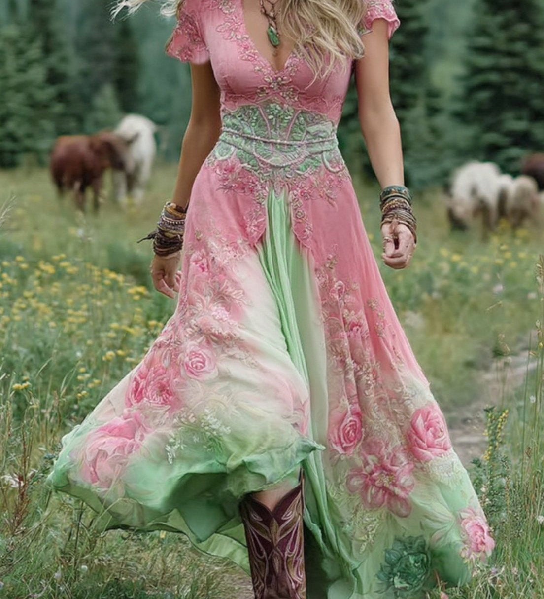 Dervla - Floral Maxi Dress