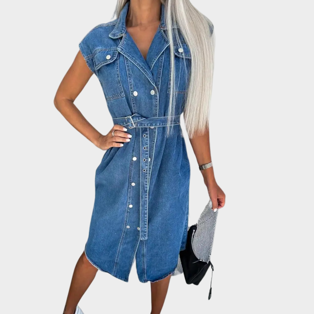 Máiread - Denim Midi Dress