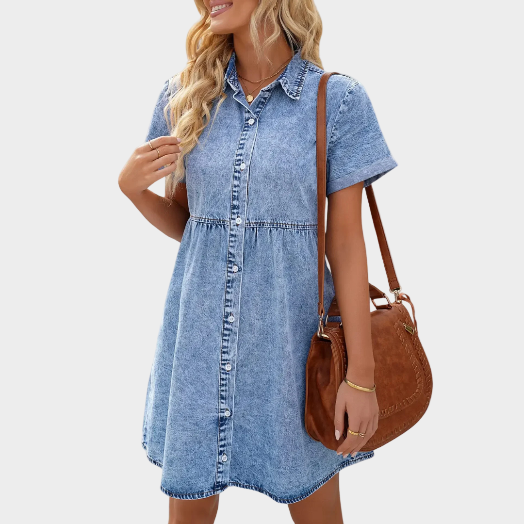 Eimear - Denim Button-Up Dress