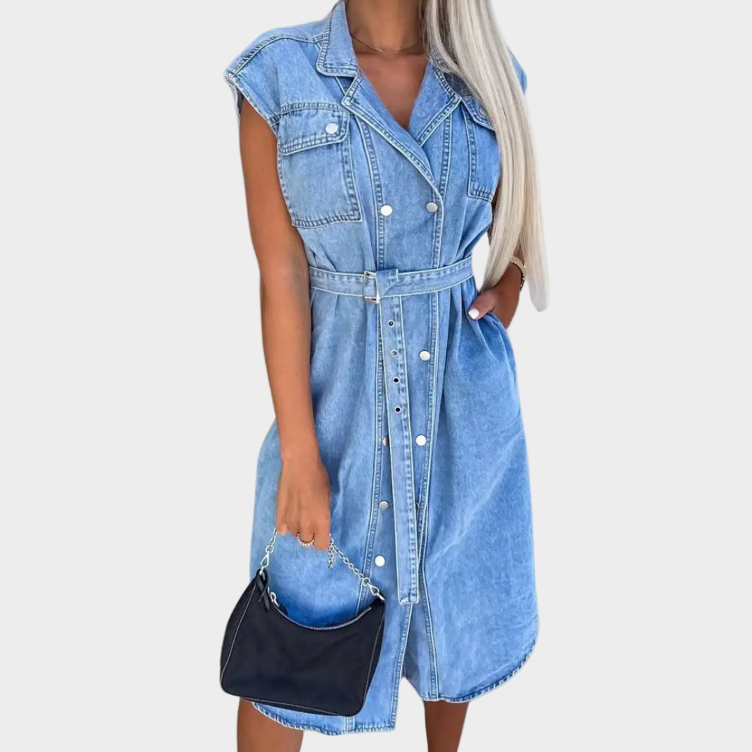 Máiread - Denim Midi Dress