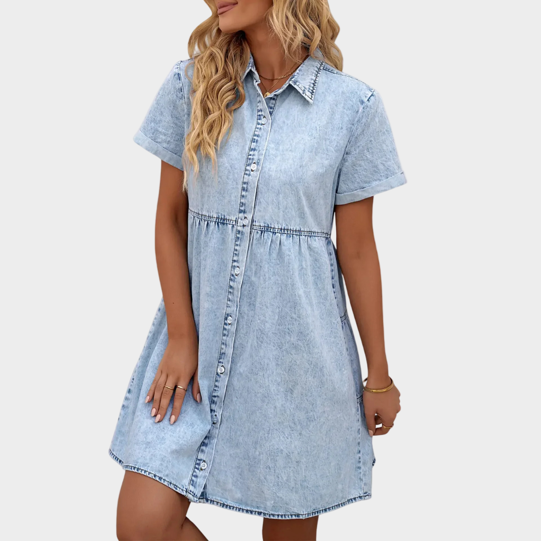 Eimear - Denim Button-Up Dress