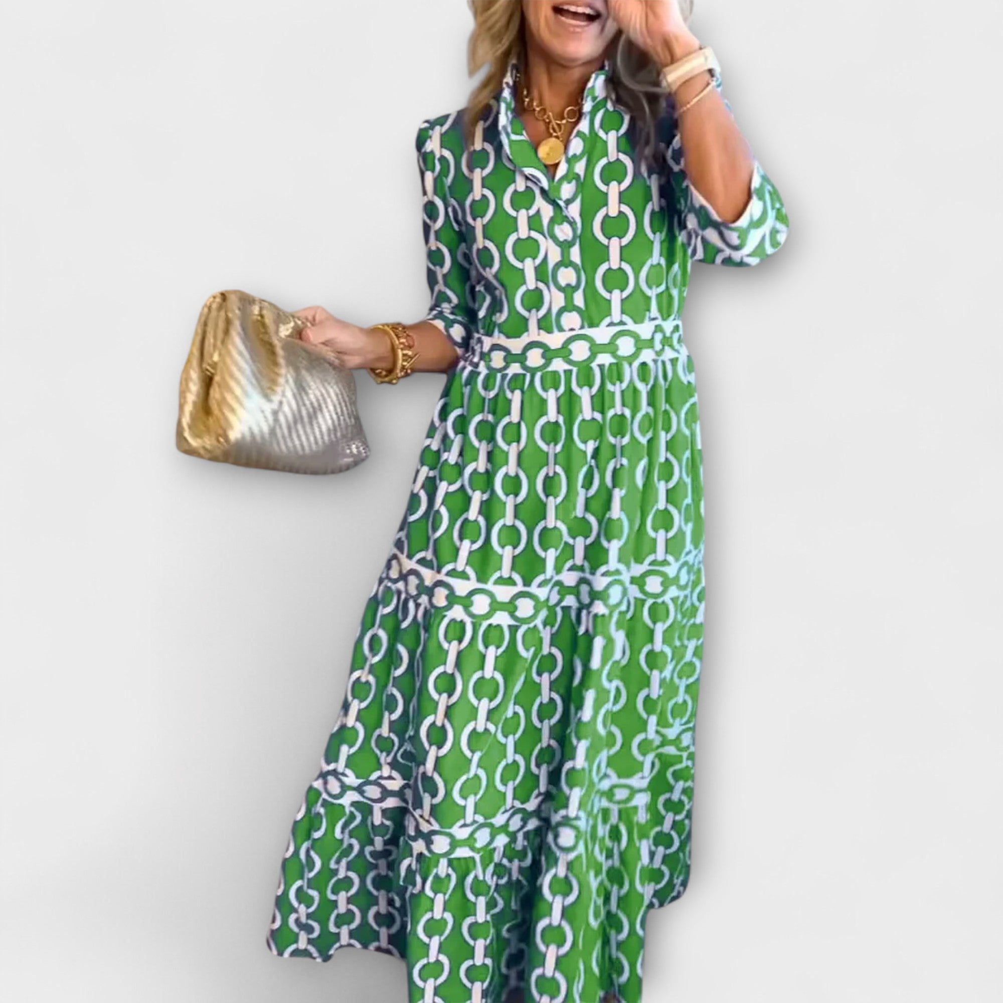 Mairead - Midi Dress with Chains
