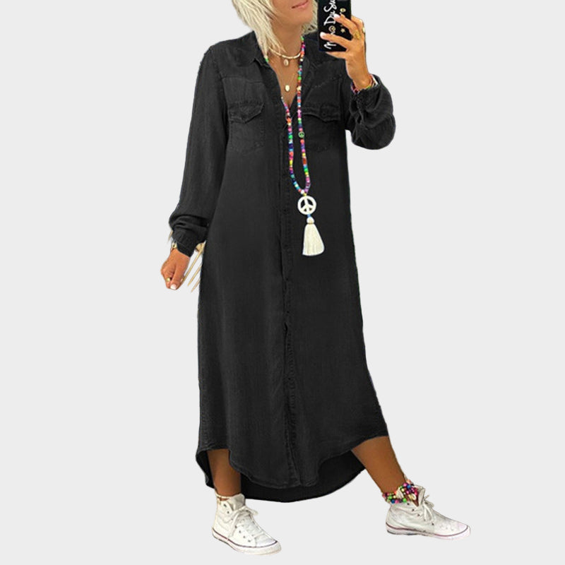Máiread - Denim Maxi Dress