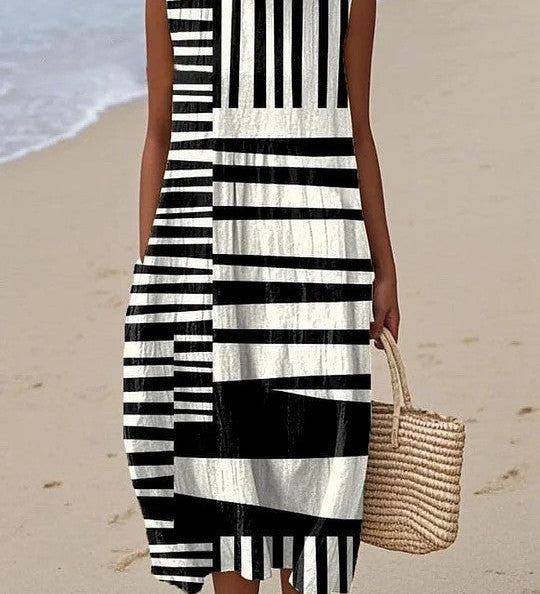 Dervla - Graphic Cotton Dress