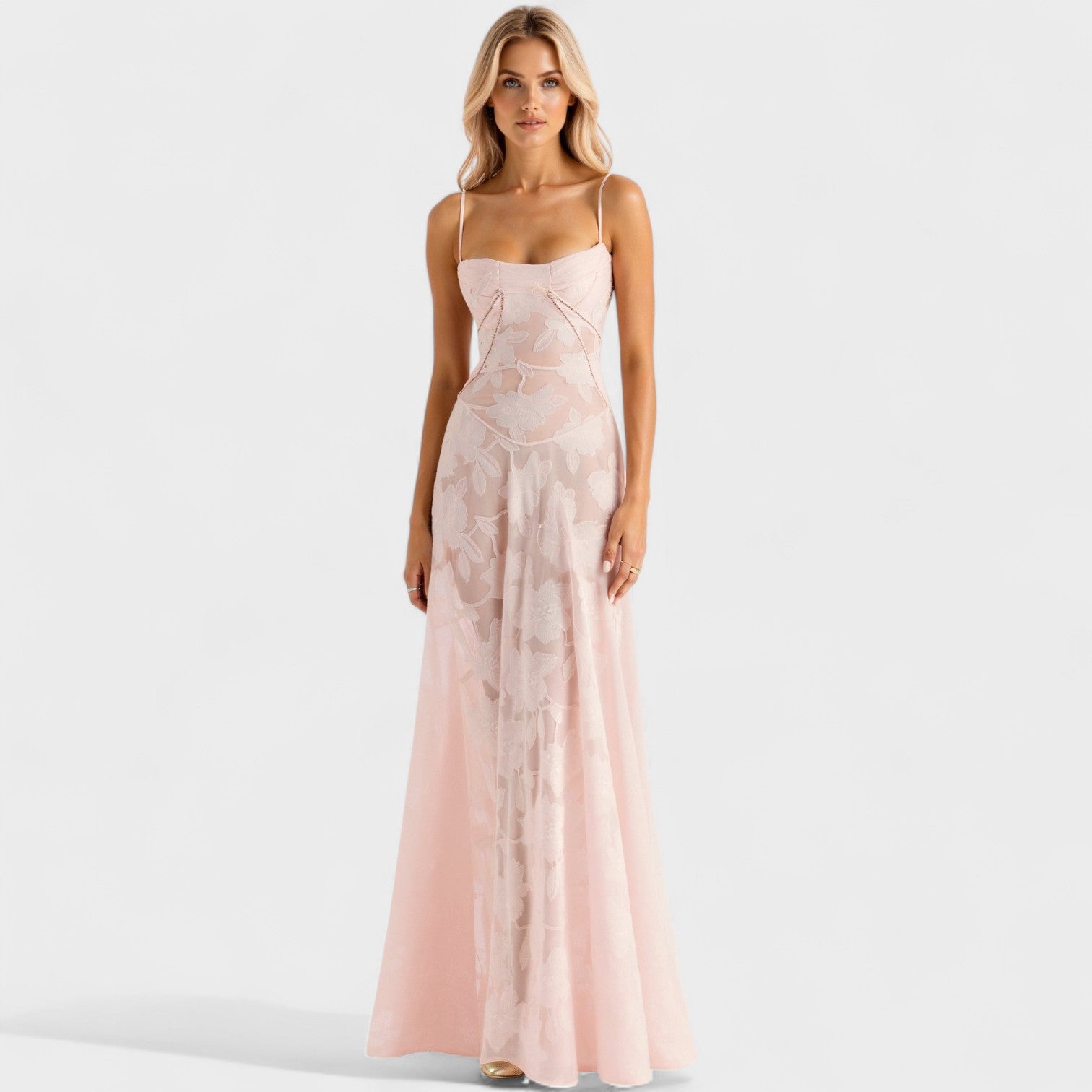 Caoimhe - Floral Lace Maxi Dress