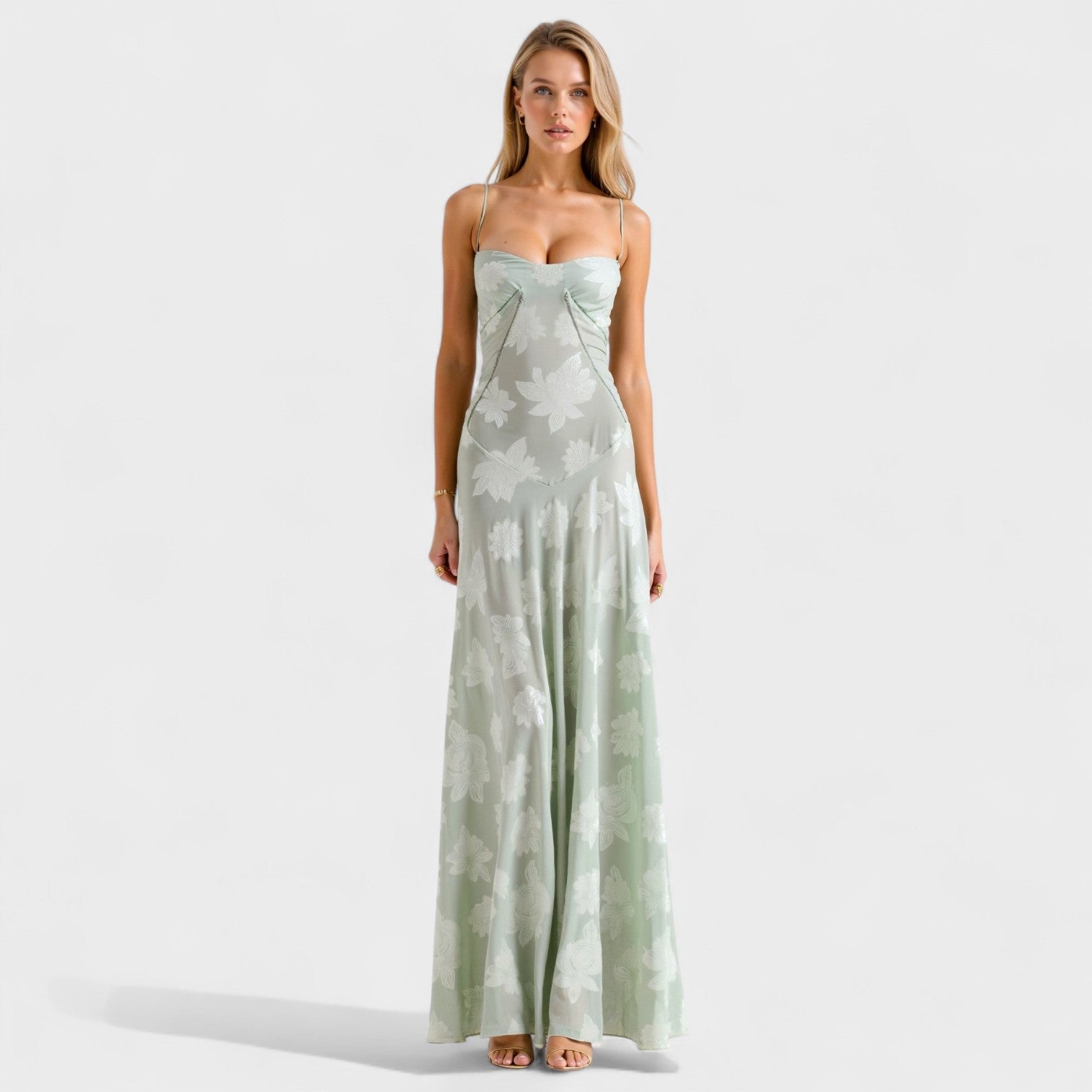 Caoimhe - Floral Lace Maxi Dress