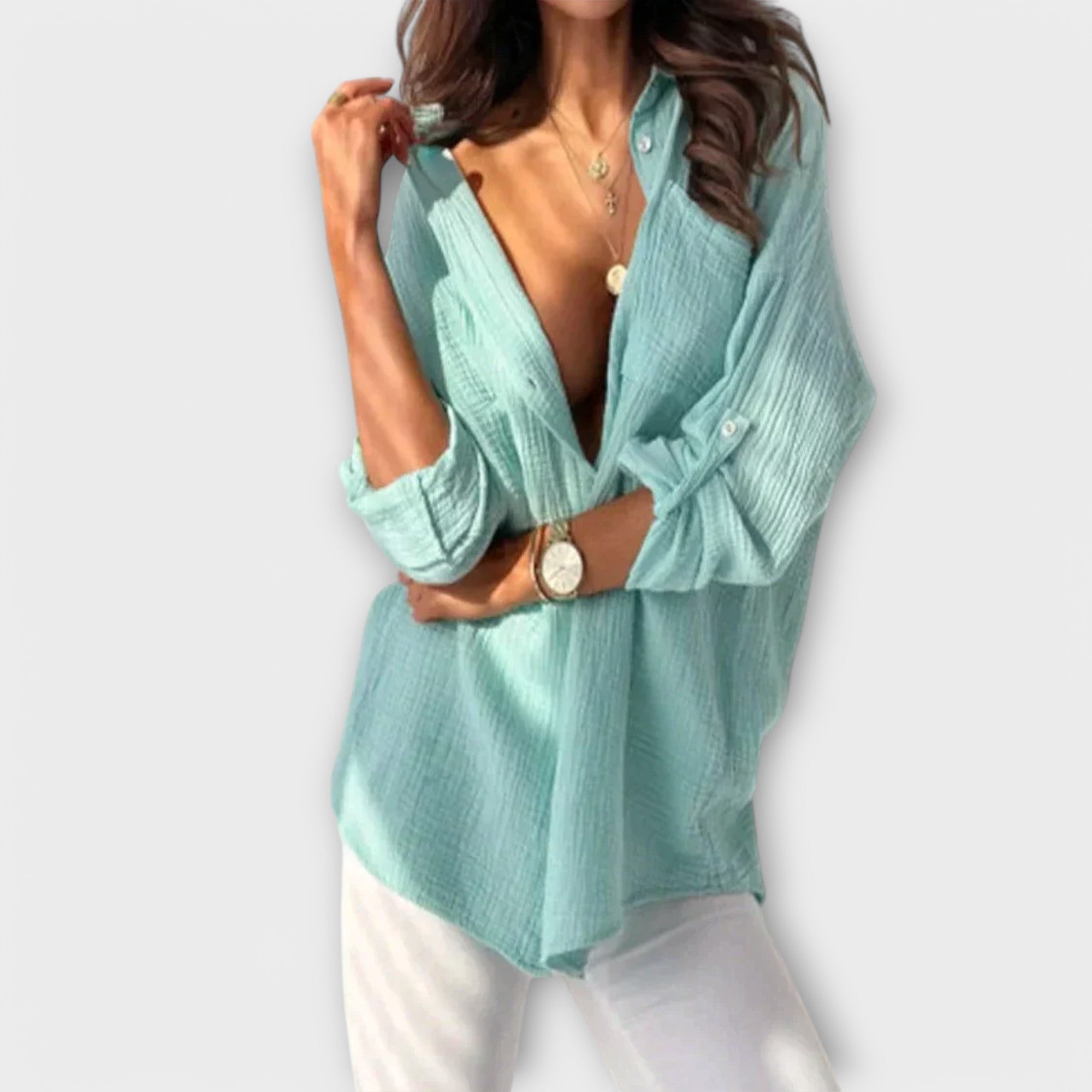 Gráinne - Colourful Summer Blouse