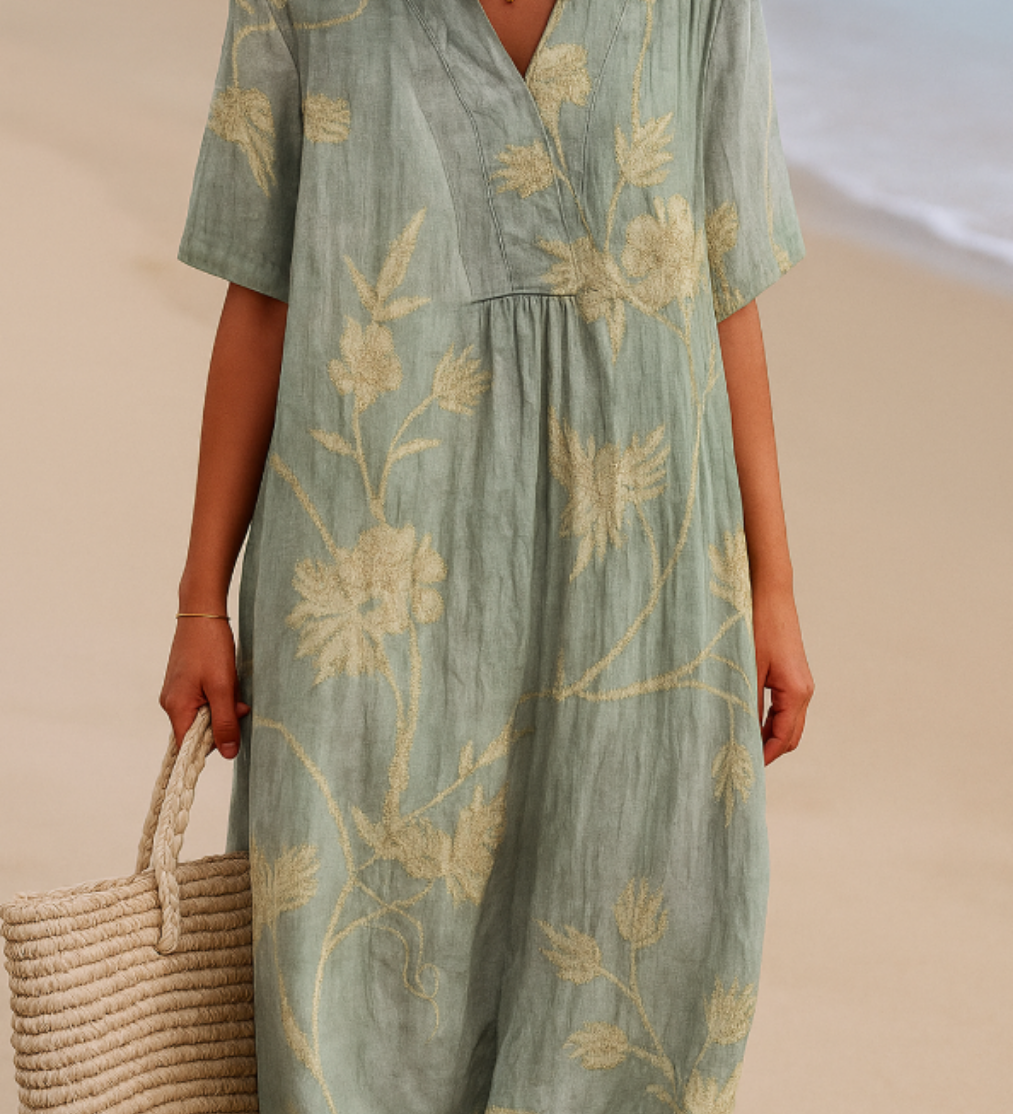 Bríd - Floral Cotton Dress