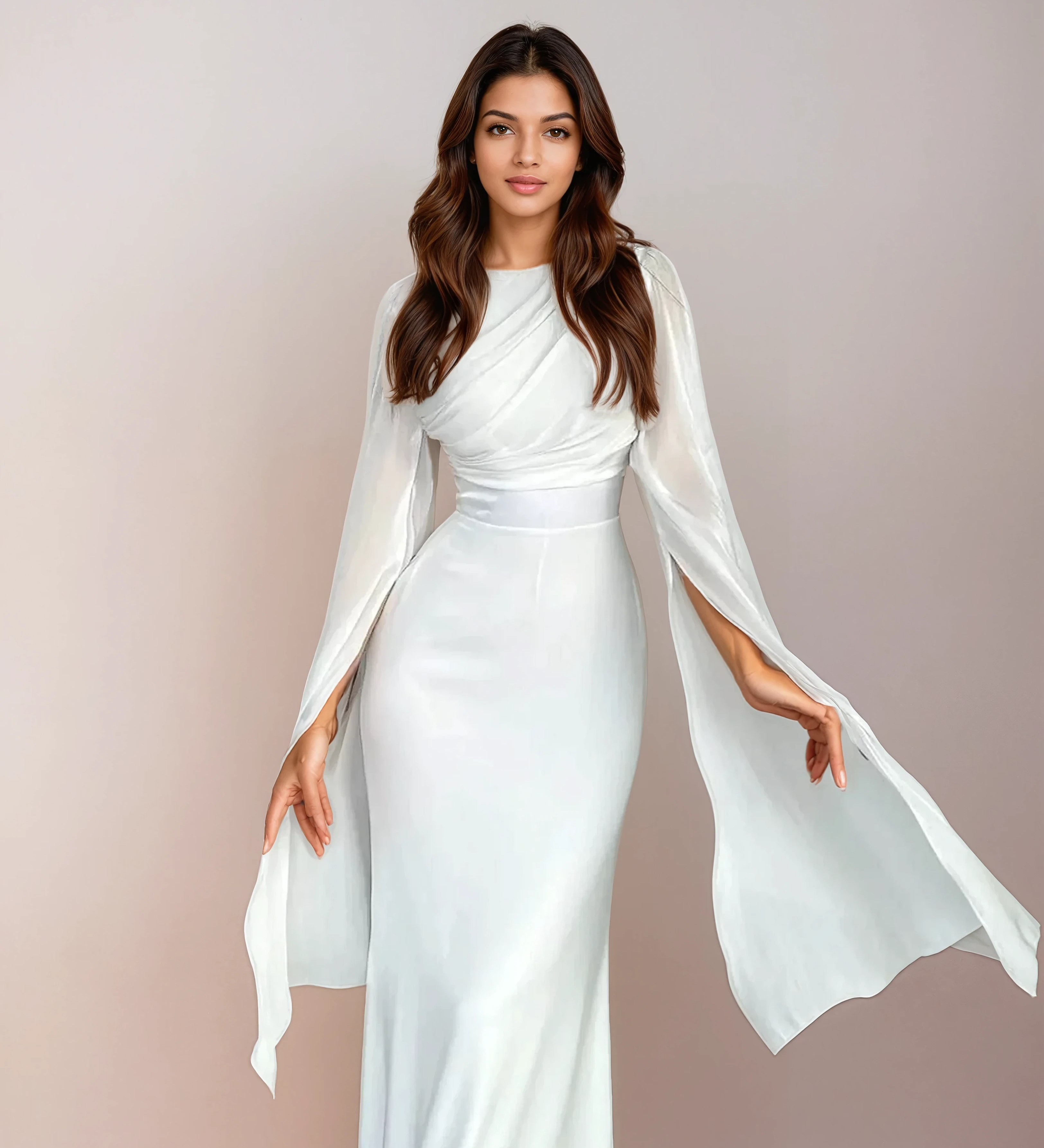 Dervla - Satin Long Dress