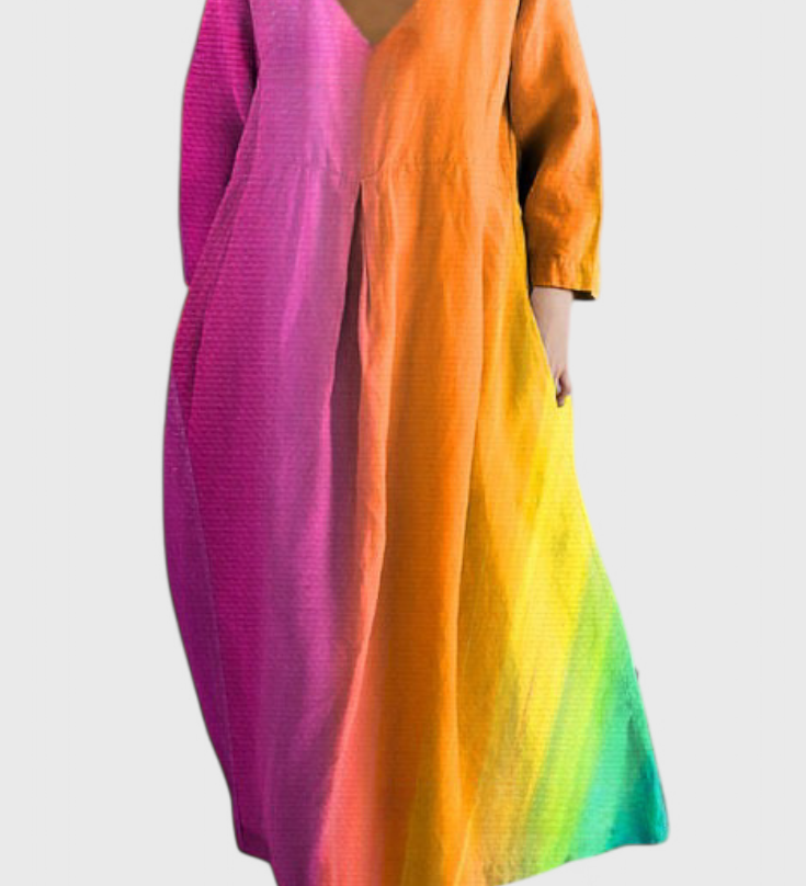Eabha - V-Neck Fluid Dress