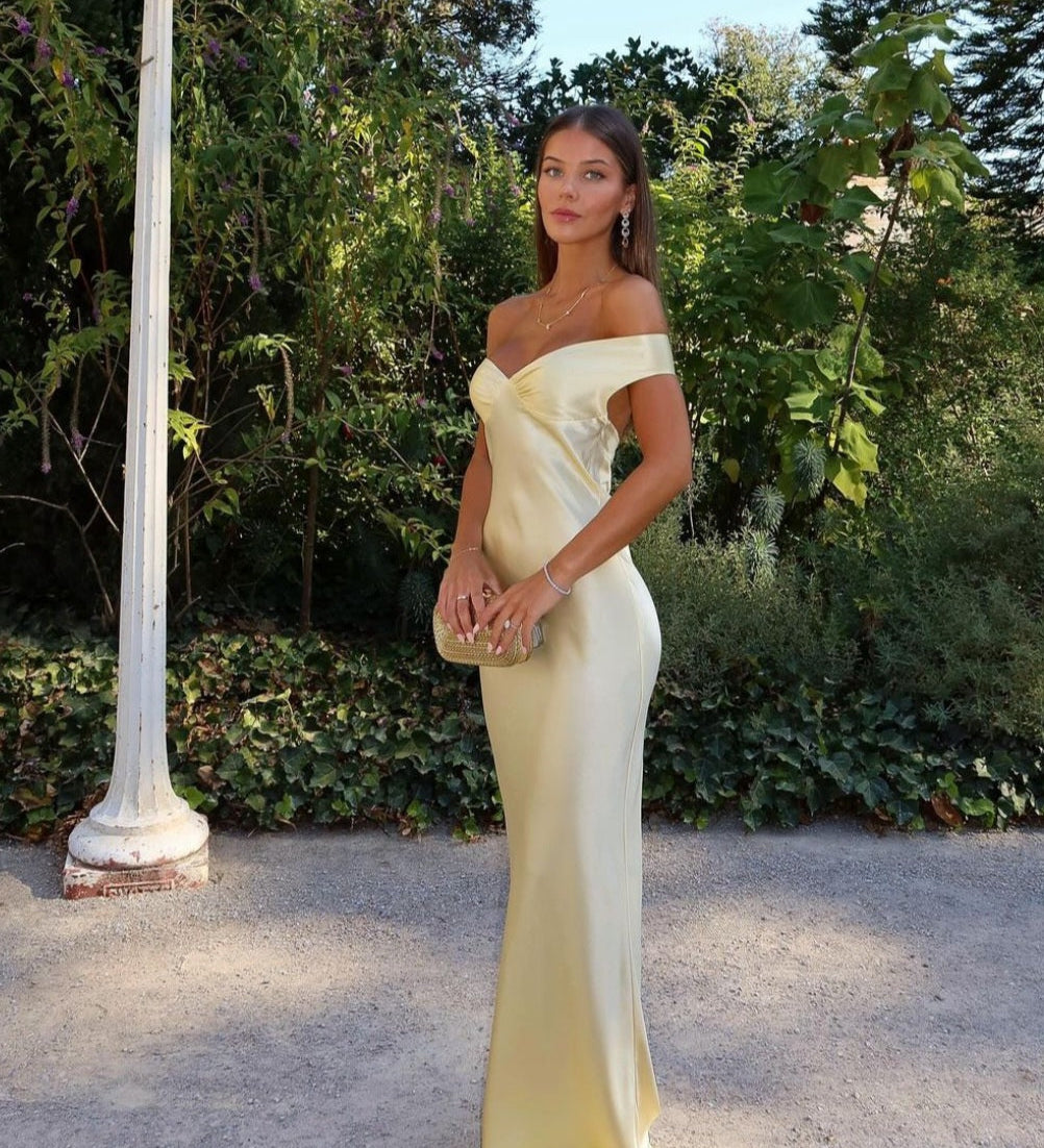 Eabha - Satin Maxi Dress