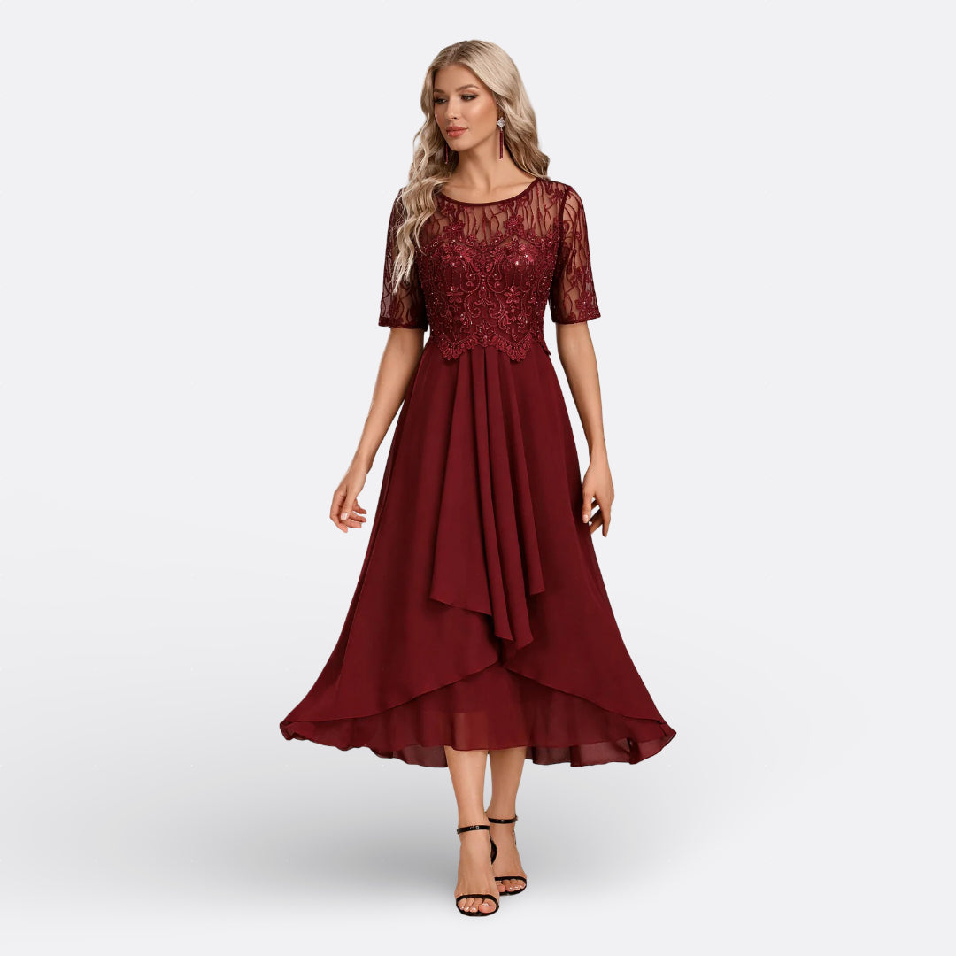 Eabha - Lace Midi Dress