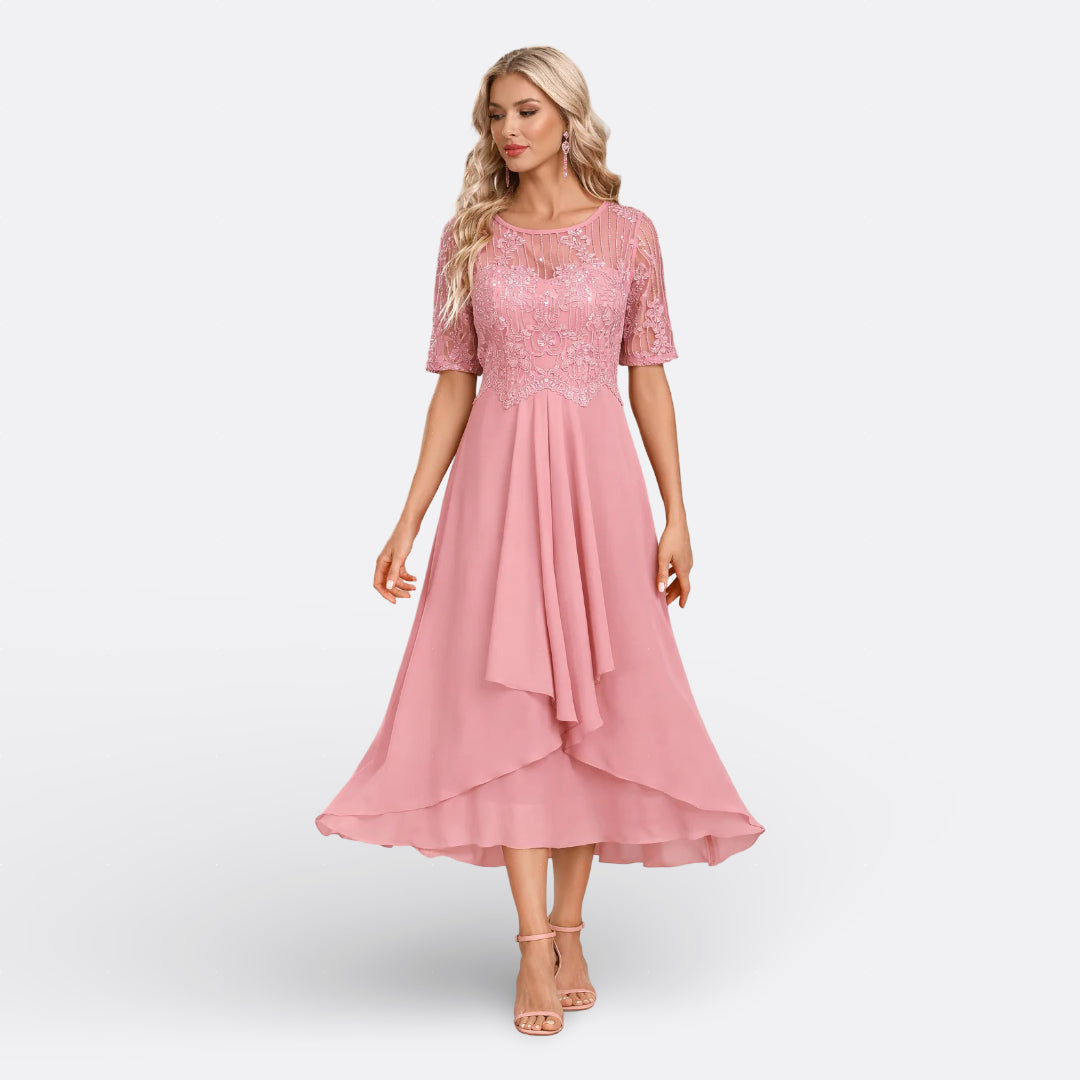 Eabha - Lace Midi Dress