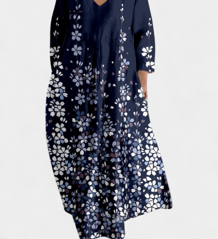Eabha - V-Neck Fluid Dress
