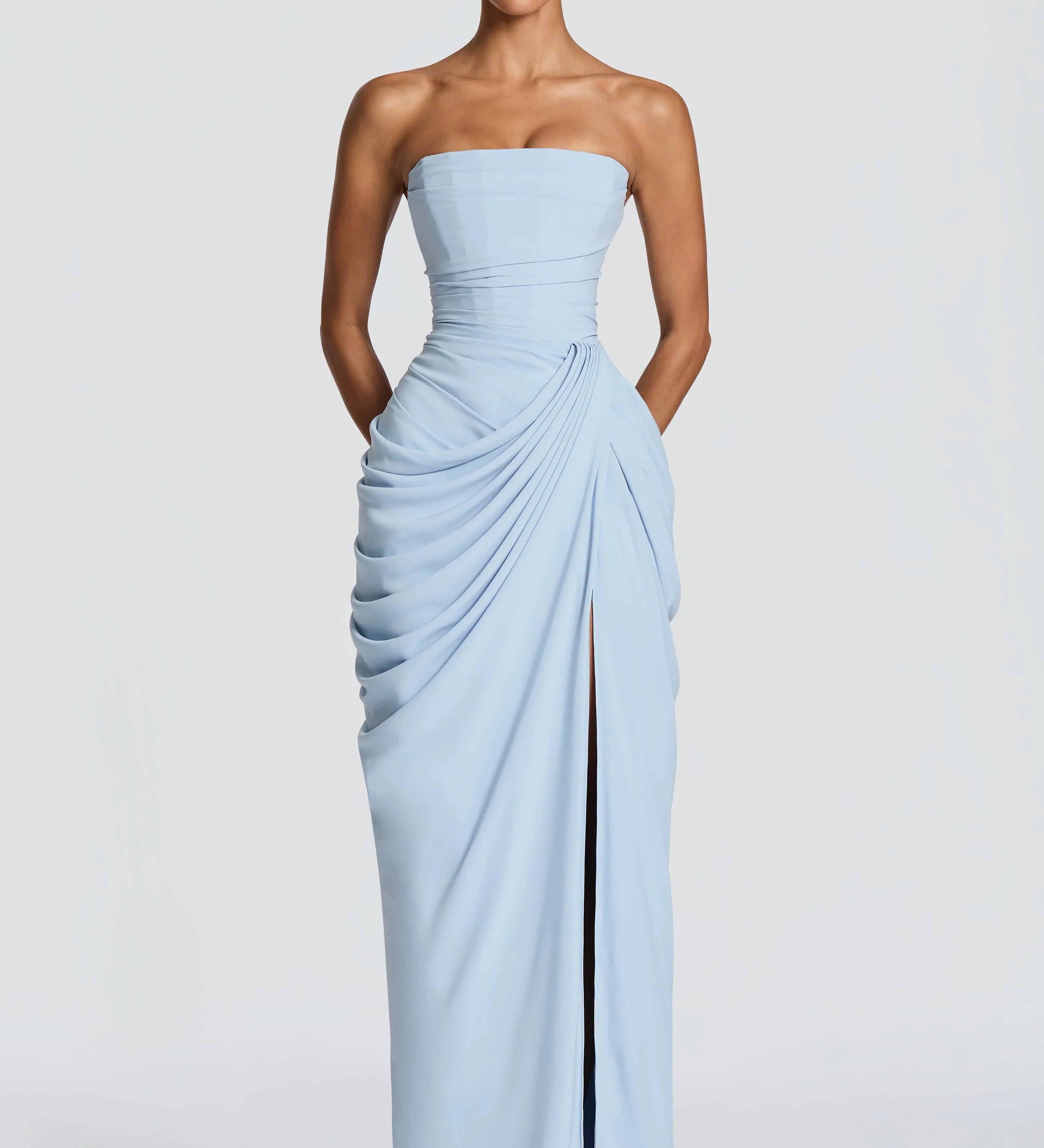 Eimear - Draped Dress with Slit