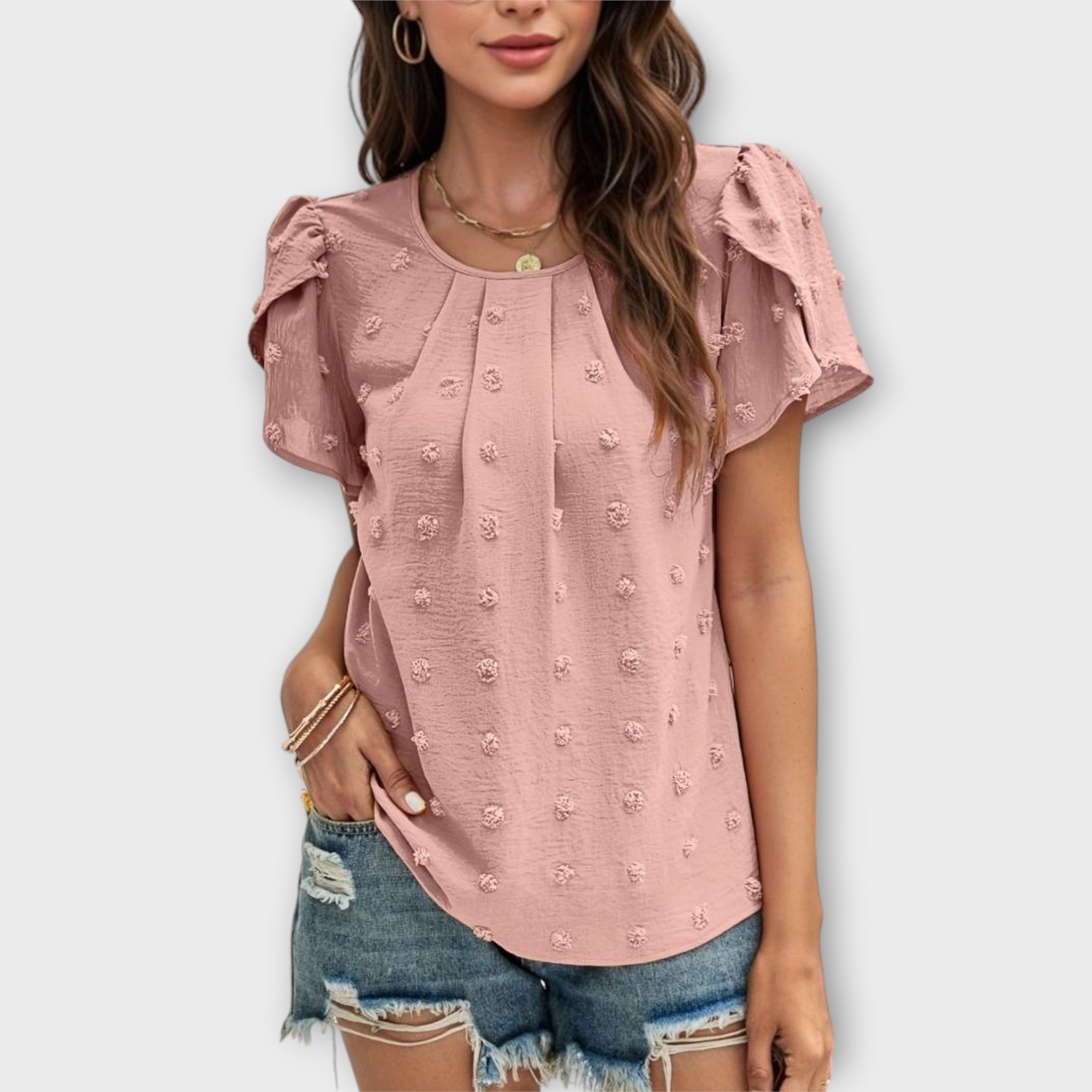 Dervla - Swiss Dot Blouse