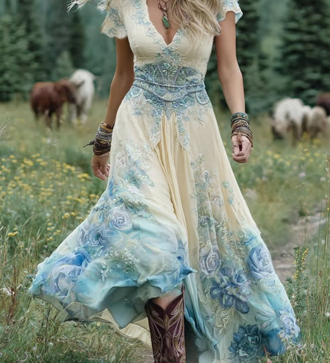 Dervla - Floral Maxi Dress