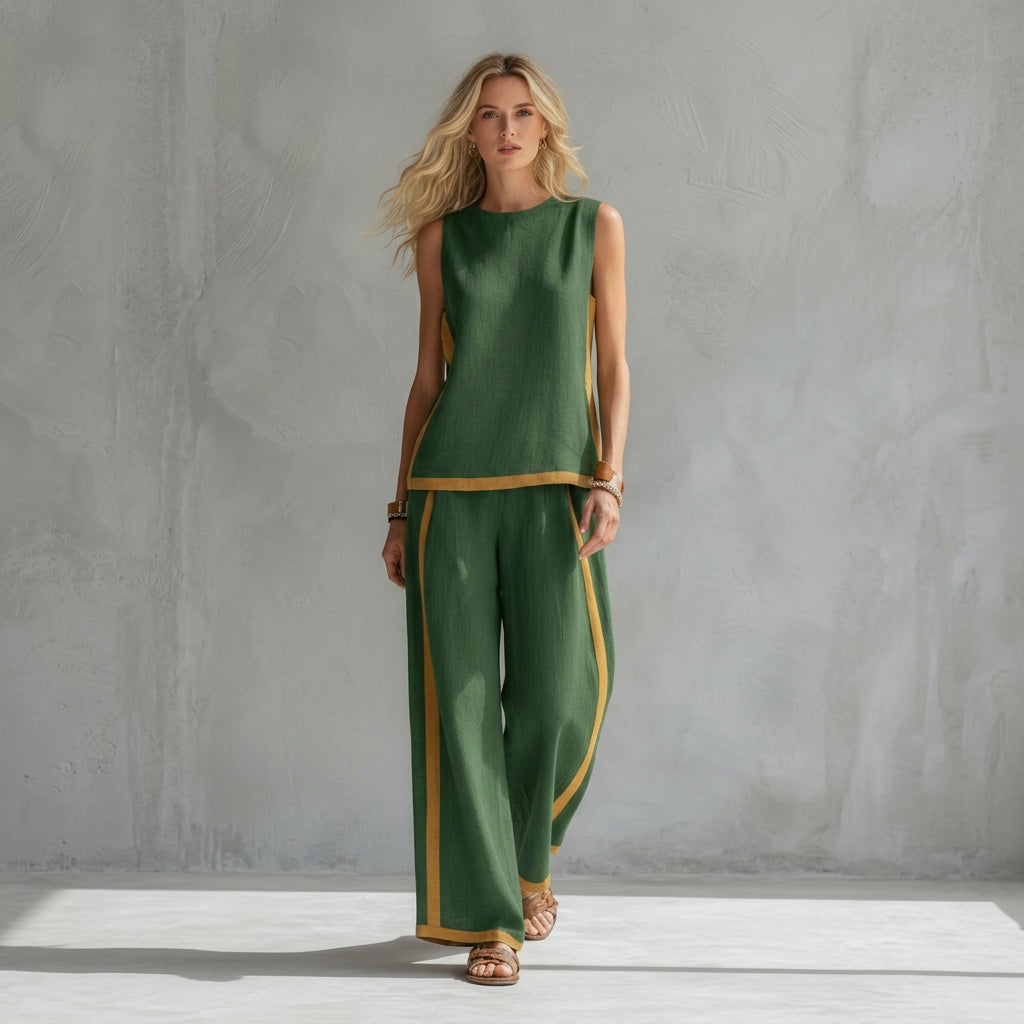 Caoimhe - Linen Trousers Set