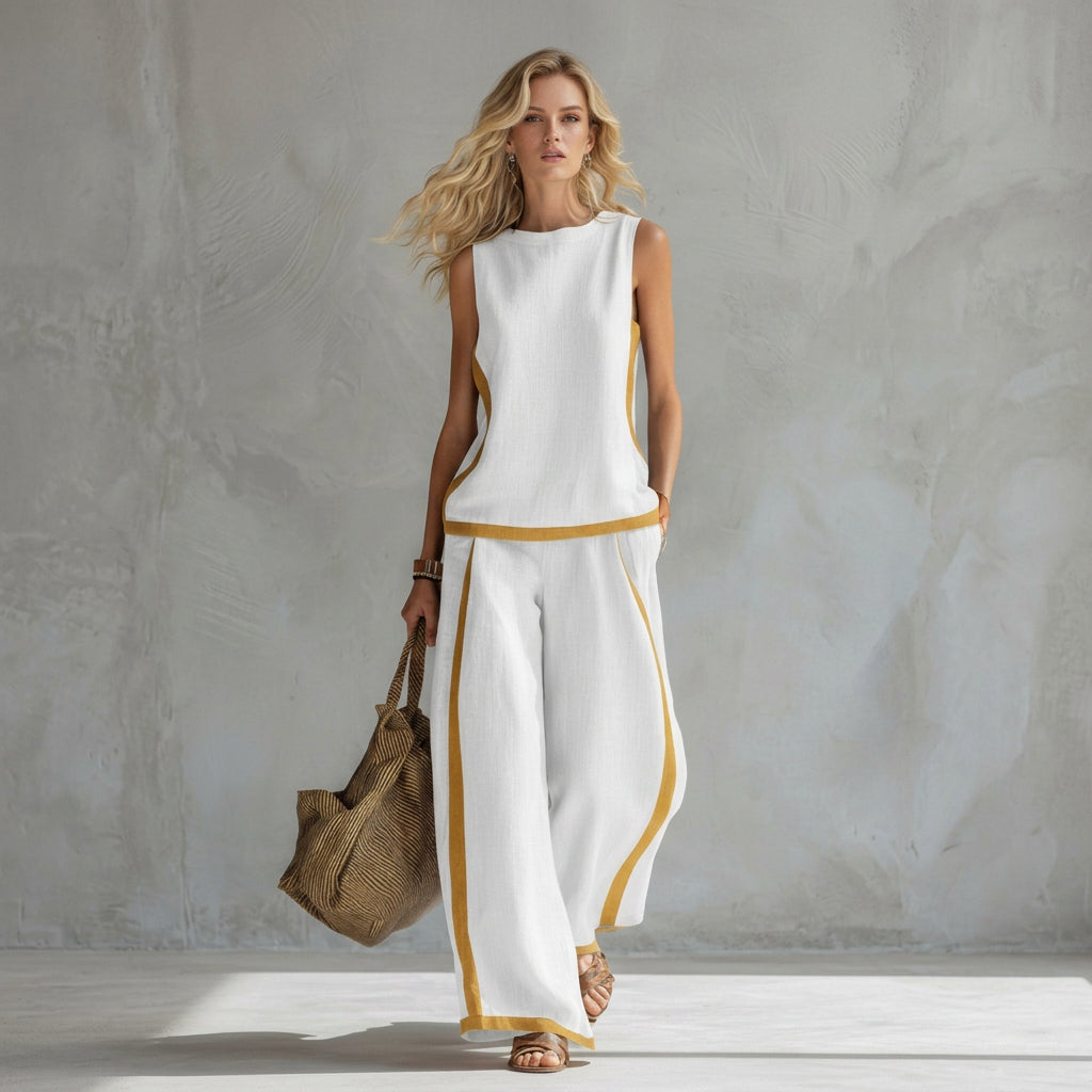Caoimhe - Linen Trousers Set