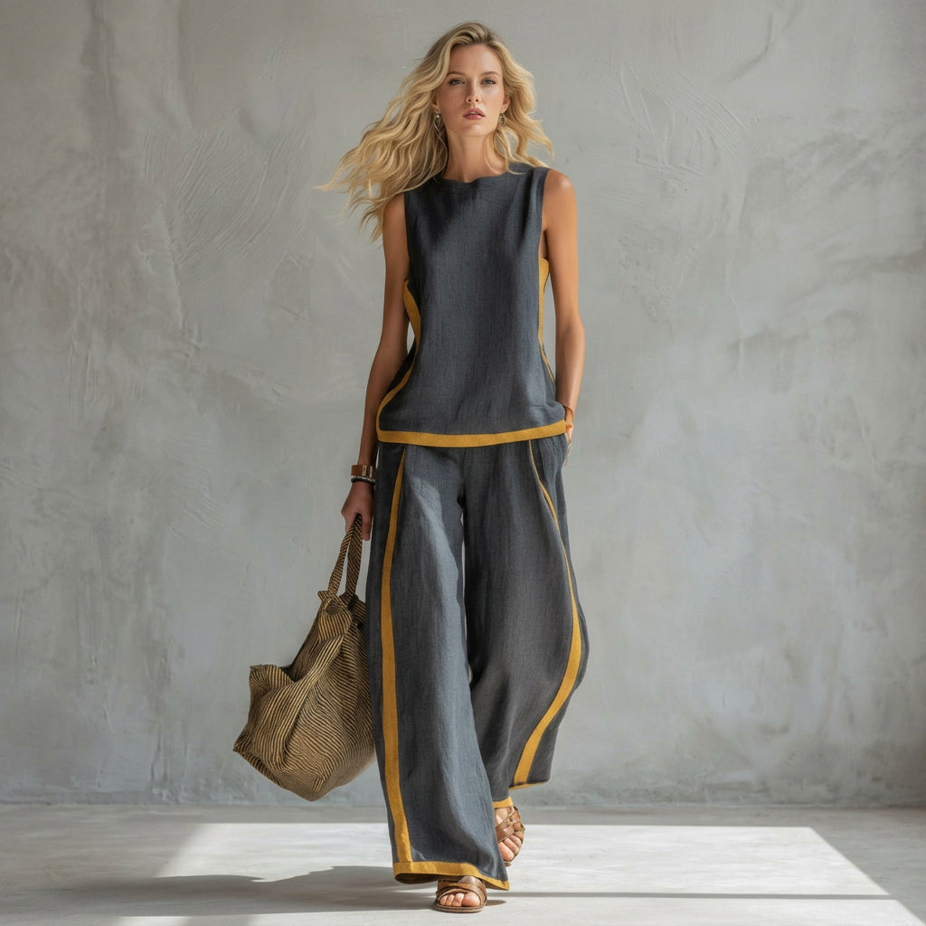 Caoimhe - Linen Trousers Set
