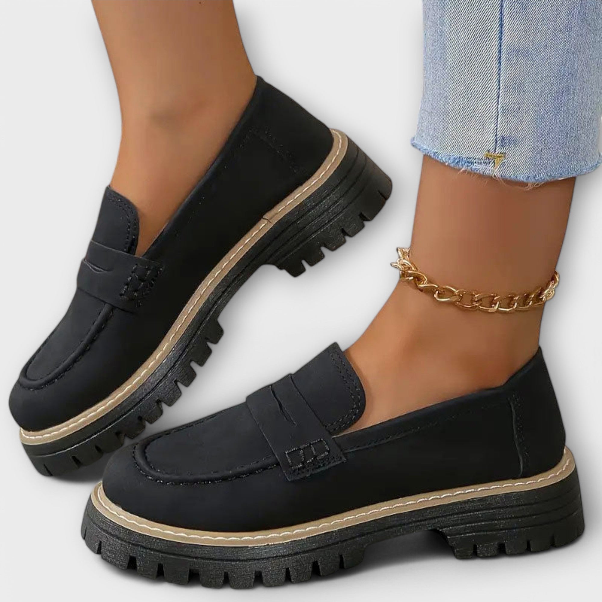 Gráinne - Retro Loafer Shoes