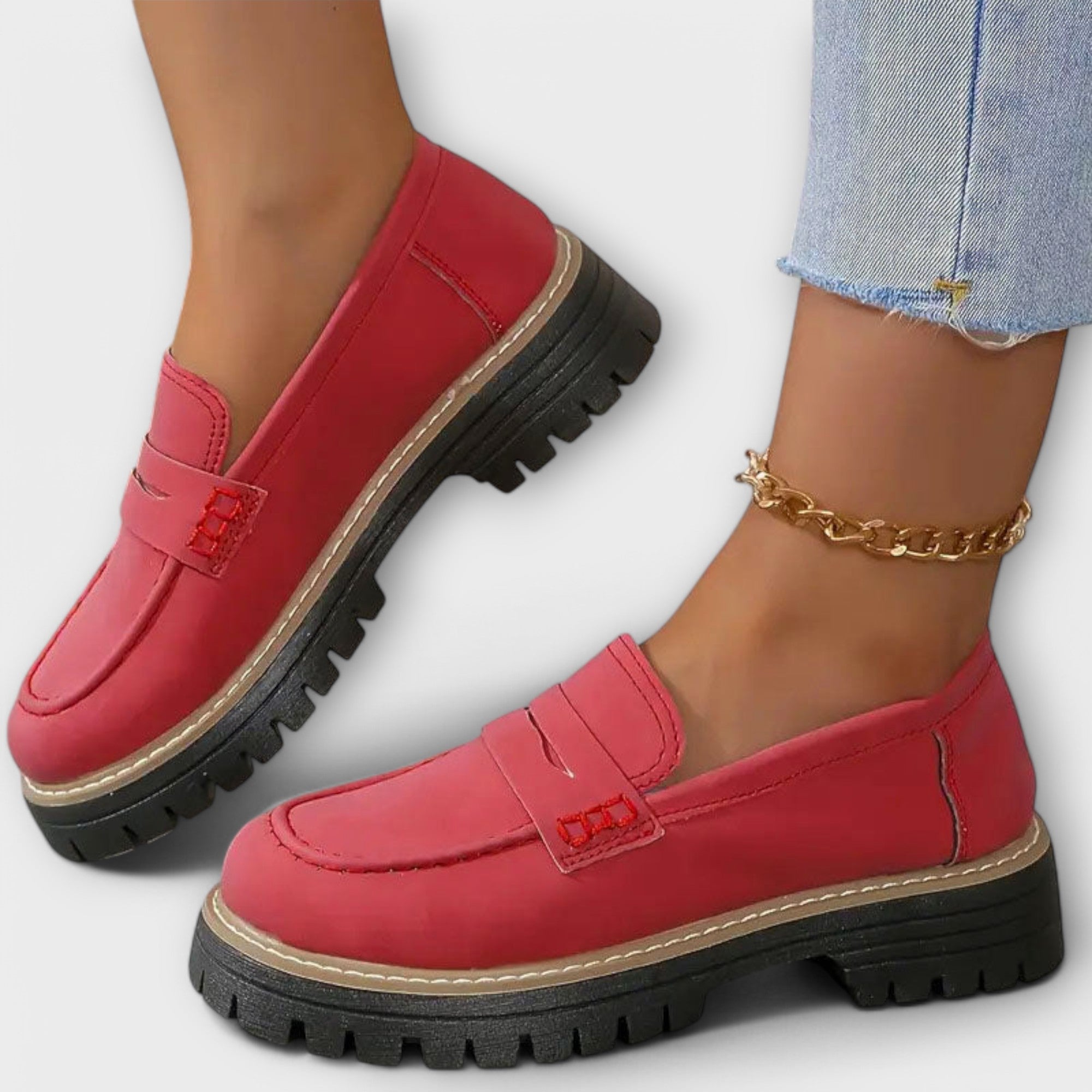 Gráinne - Retro Loafer Shoes