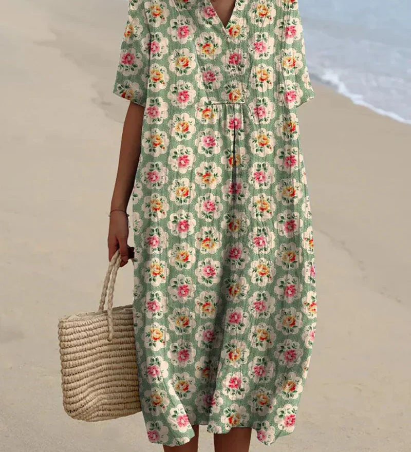 Eabha - Floral Cotton Dress